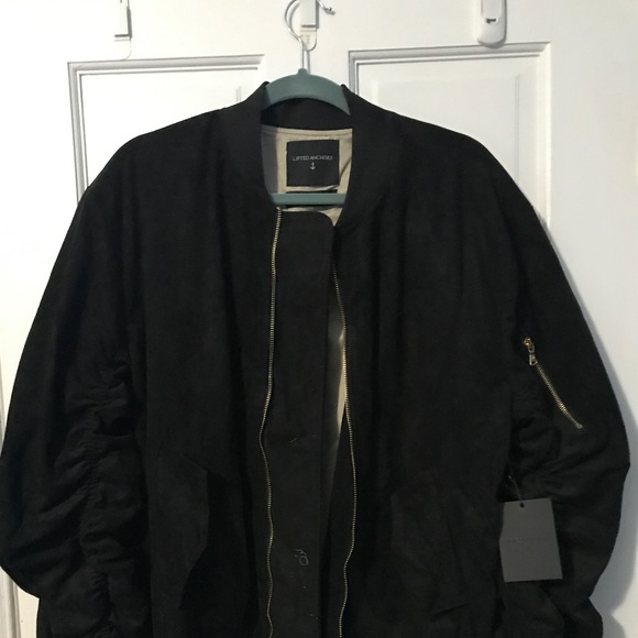 Lifted Anchors Suede Bomber Jacket - Picture 1 of 5